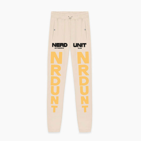 Race Flag Zipper Sweats | Flat White