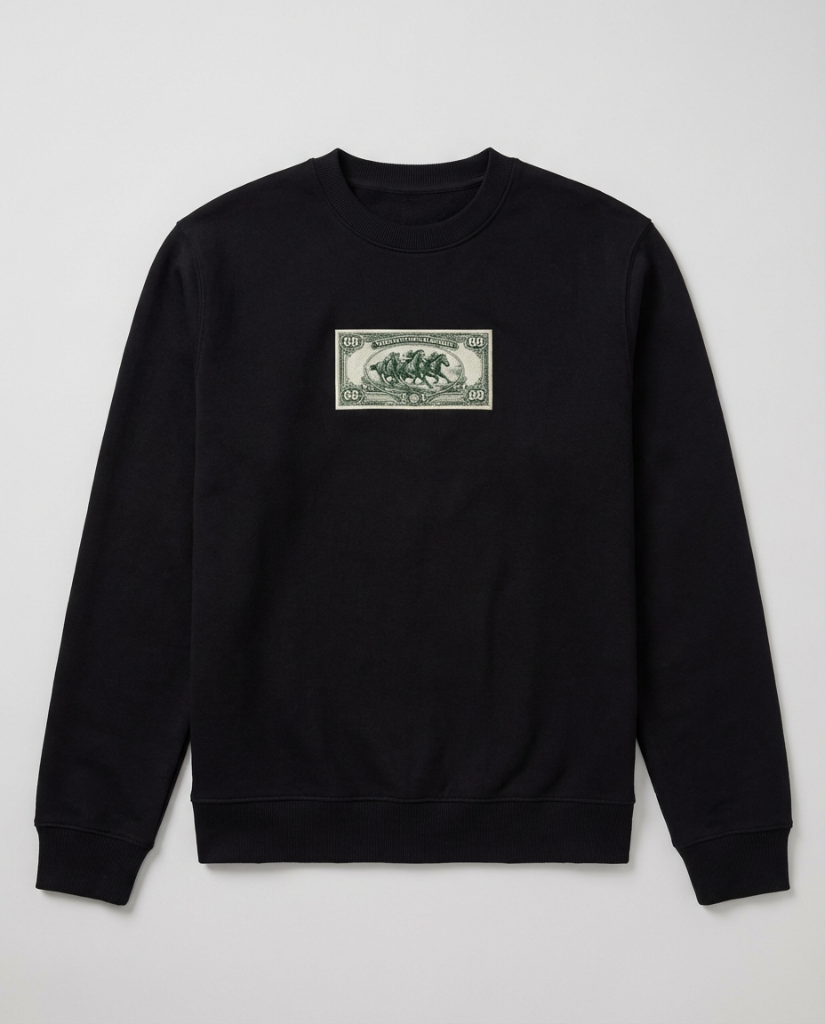 "Print Money" Sweater | Black