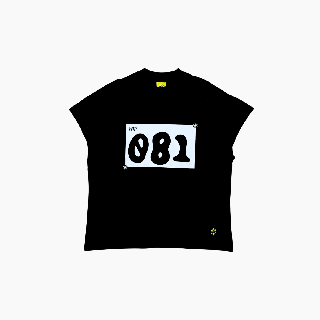 WTP “RUNNING MAN” Sleeveless Tank Top | Black