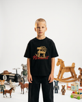 "Toy Horse" Kids Tee | Black