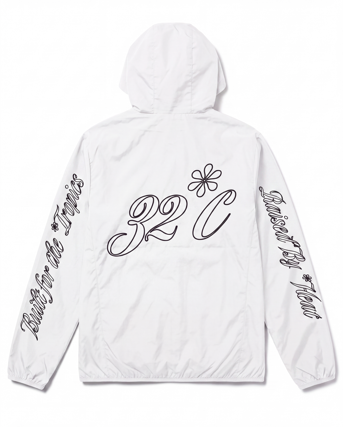 32°C Transit Zipped Hoodie | White
