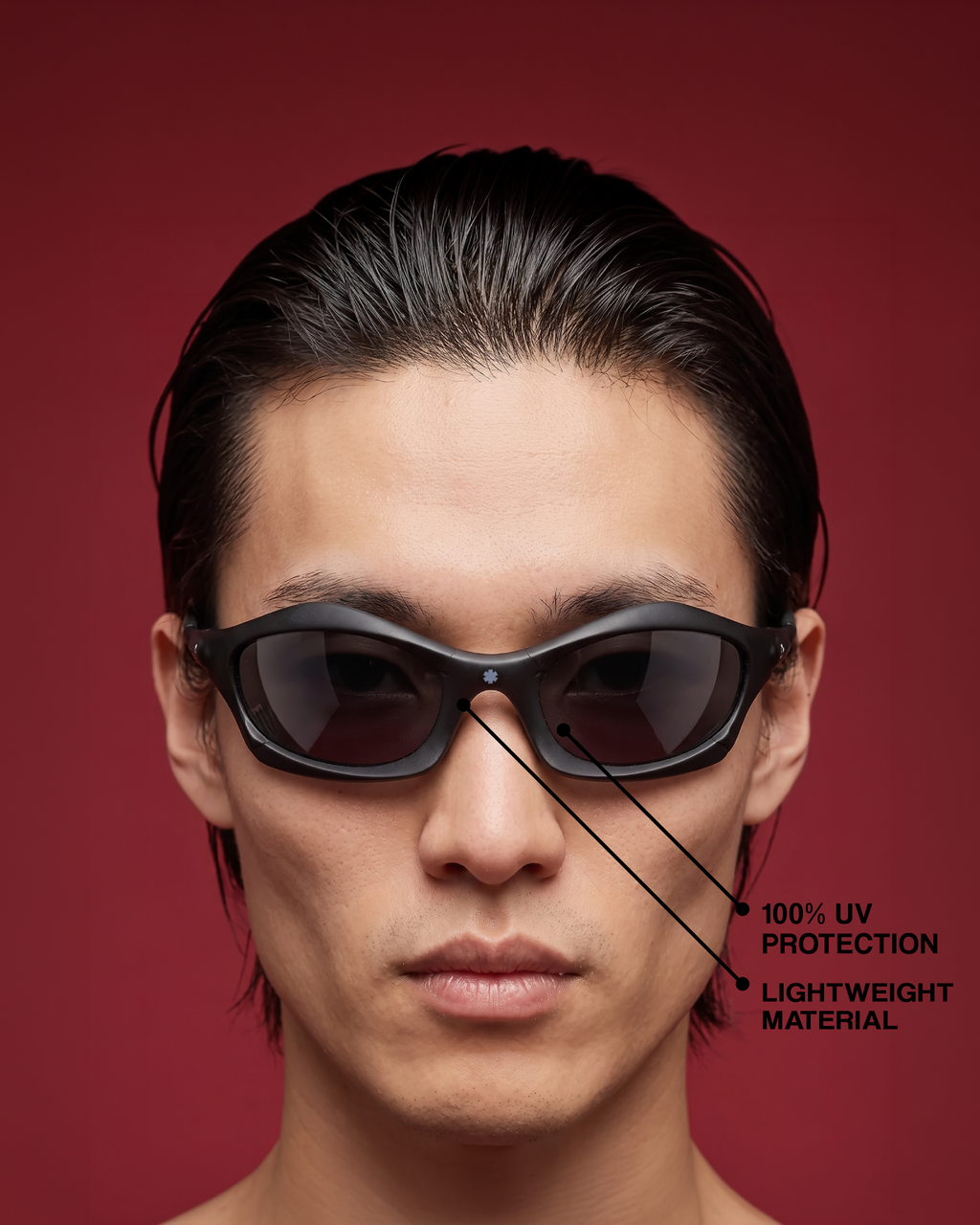 32°C Solar Runner Sunglasses | Black