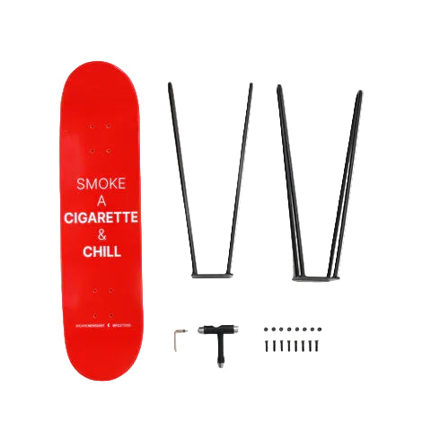 Smoke Skateboard Chair | Red