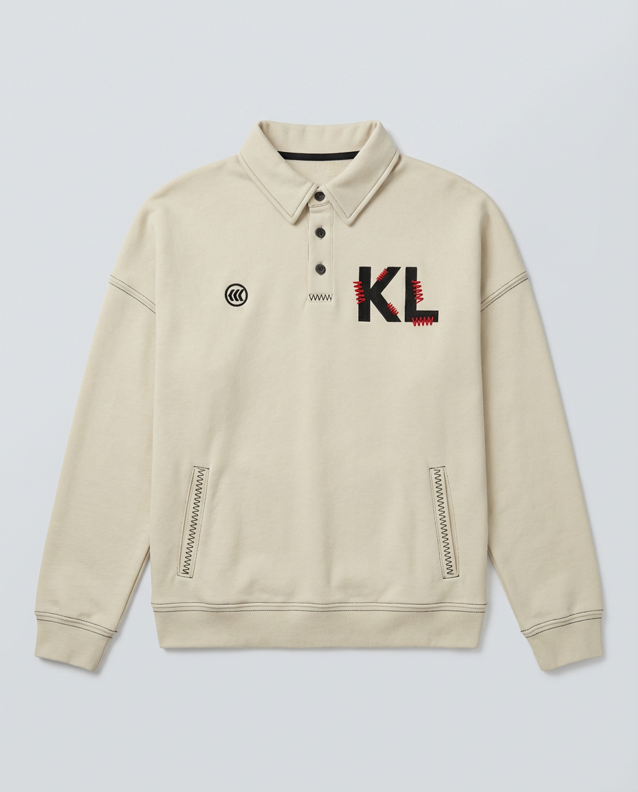 "KL Rep" Polo Sweater | Flatwhite