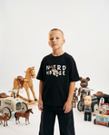 "Hor-seh" Kids Tee | Black