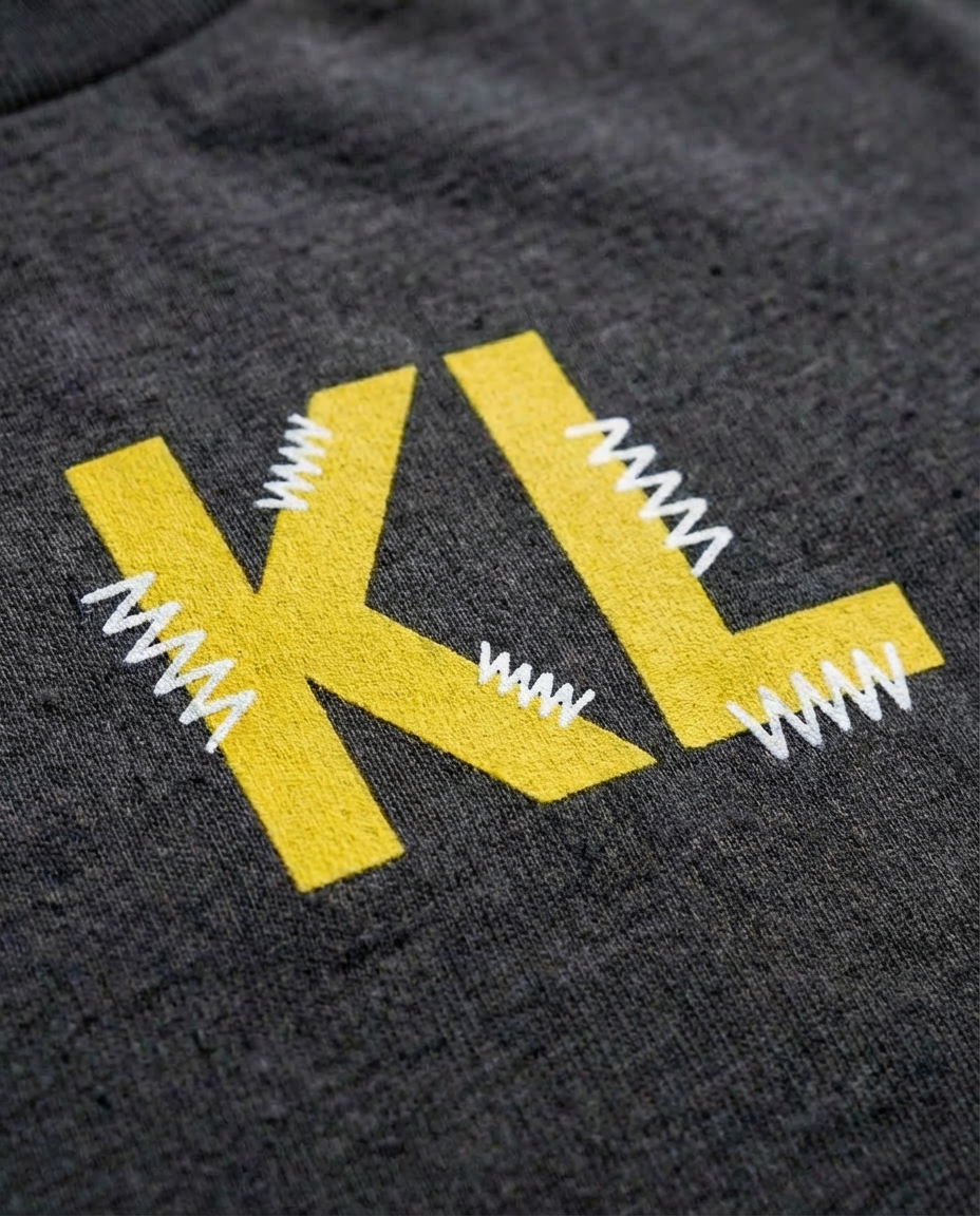 "KL Rep" Polo Sweater | Gray