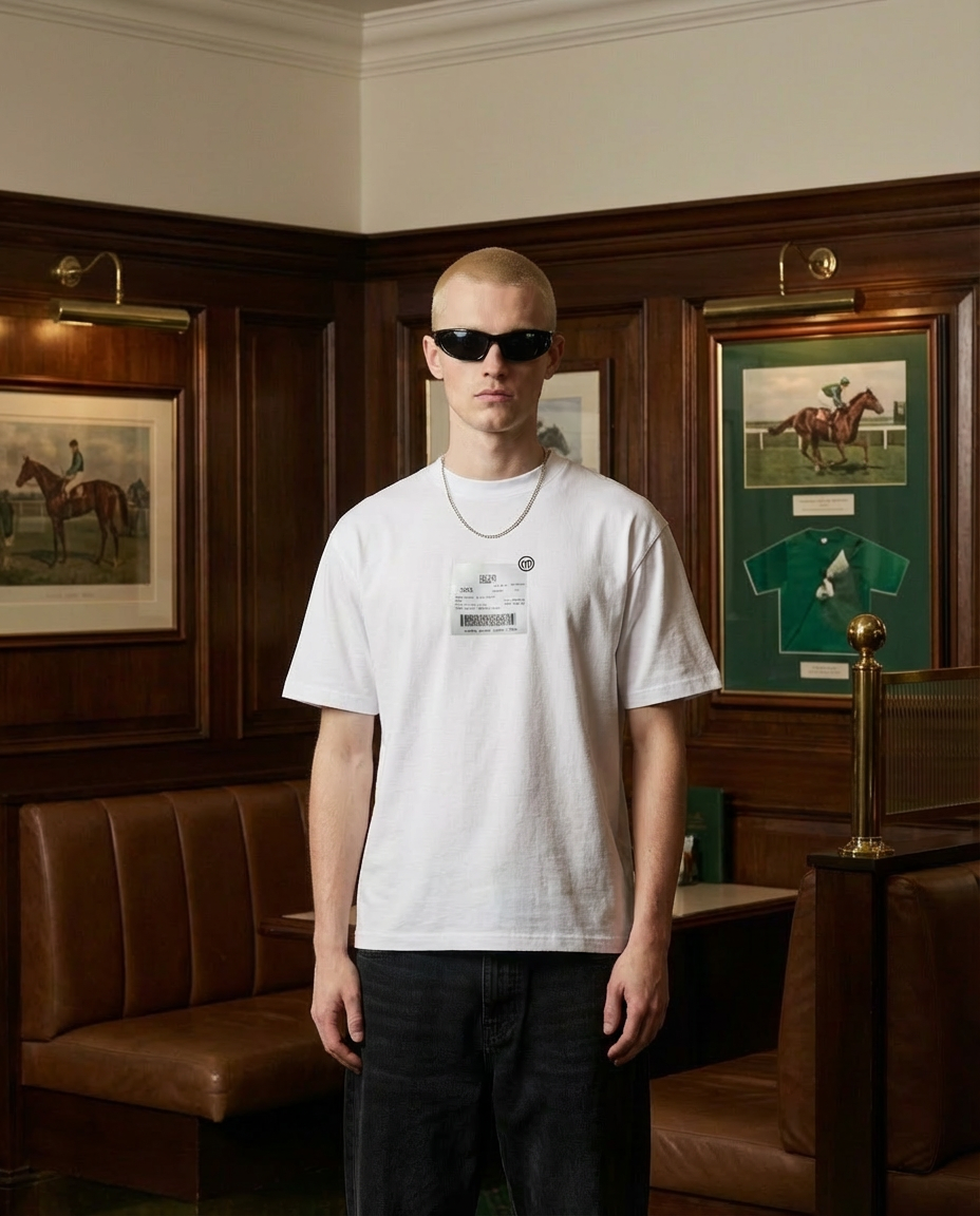 "Lucky 4D" Tee | White