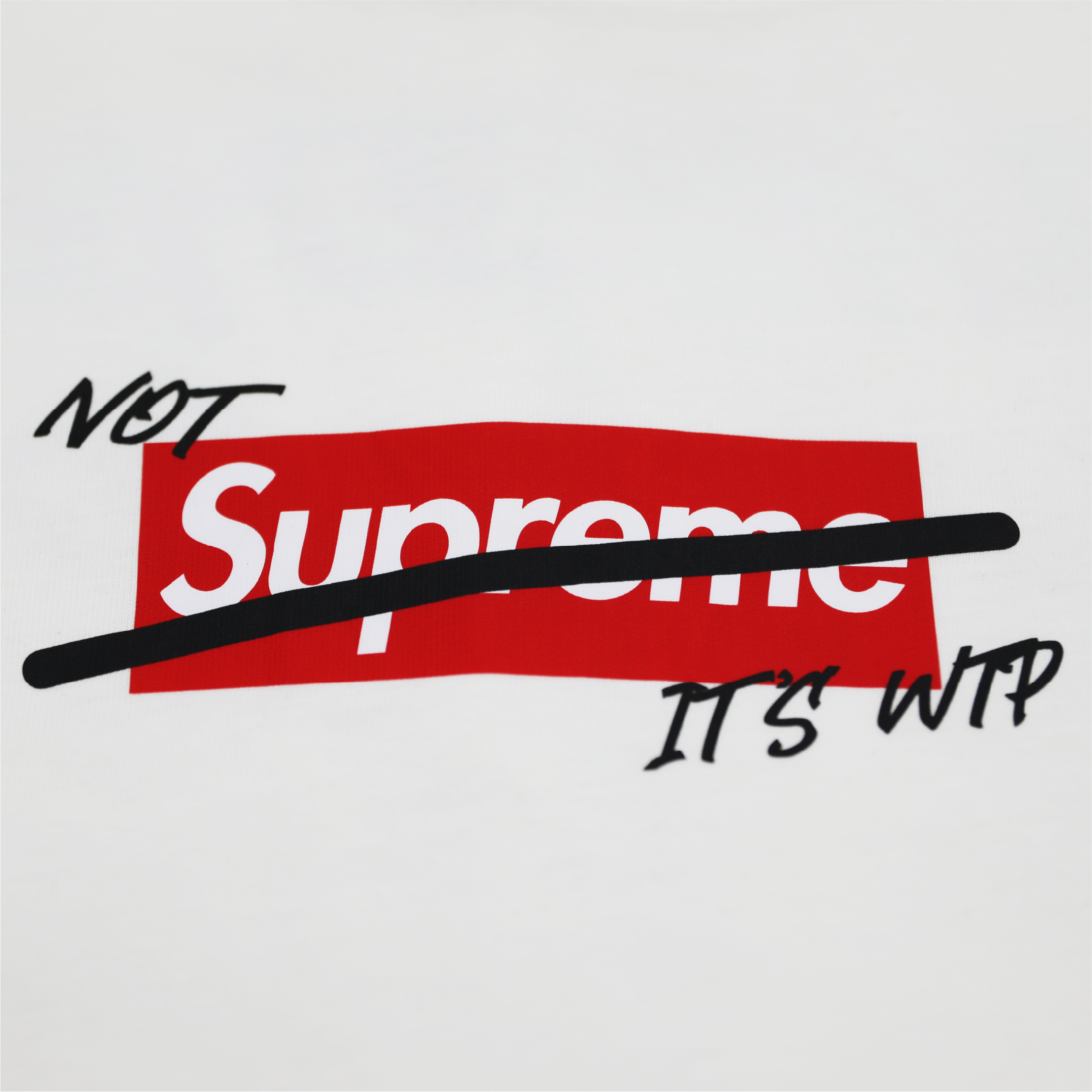 "RED FURY" Not Sup Tee | White