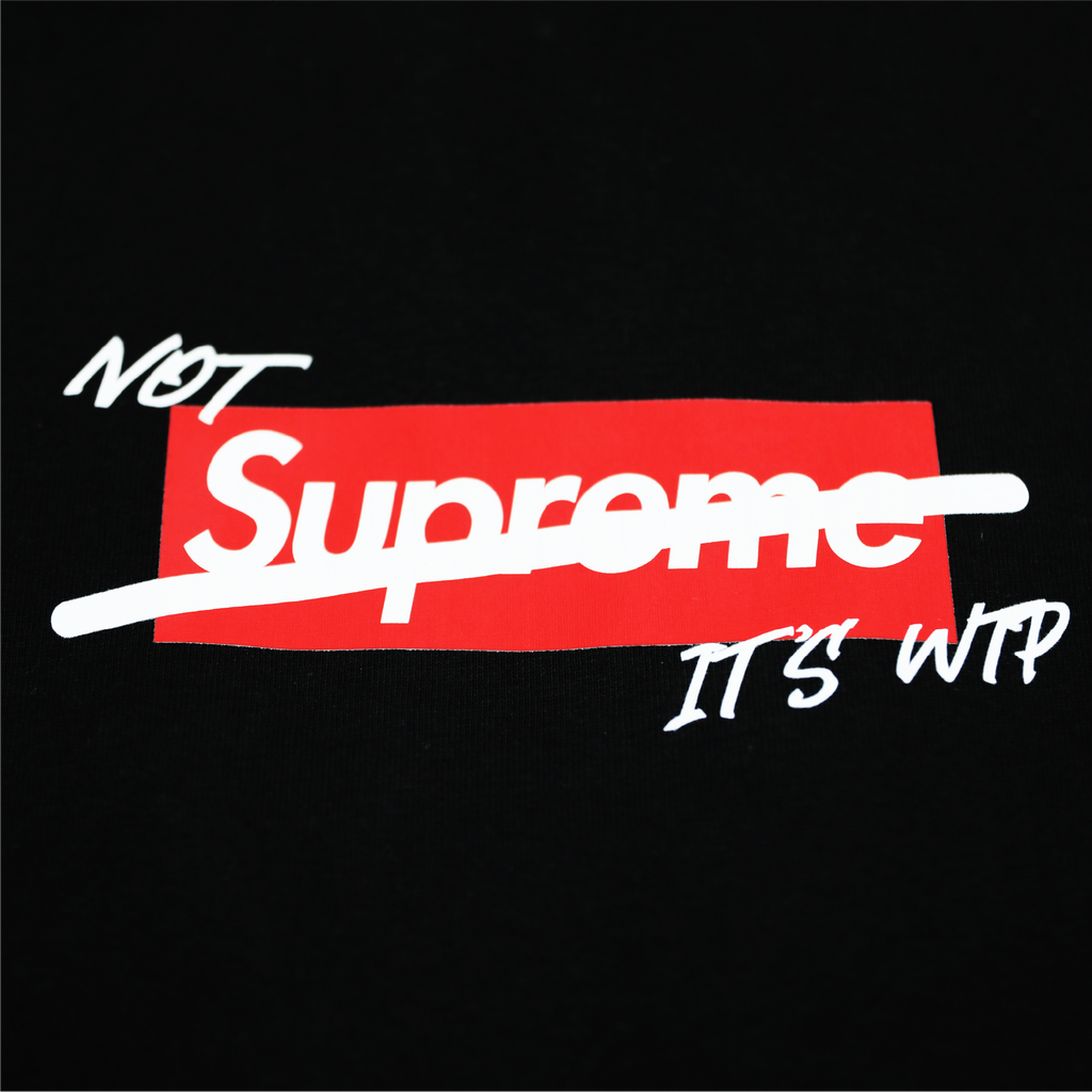 "RED FURY" Not Sup Tee | Black