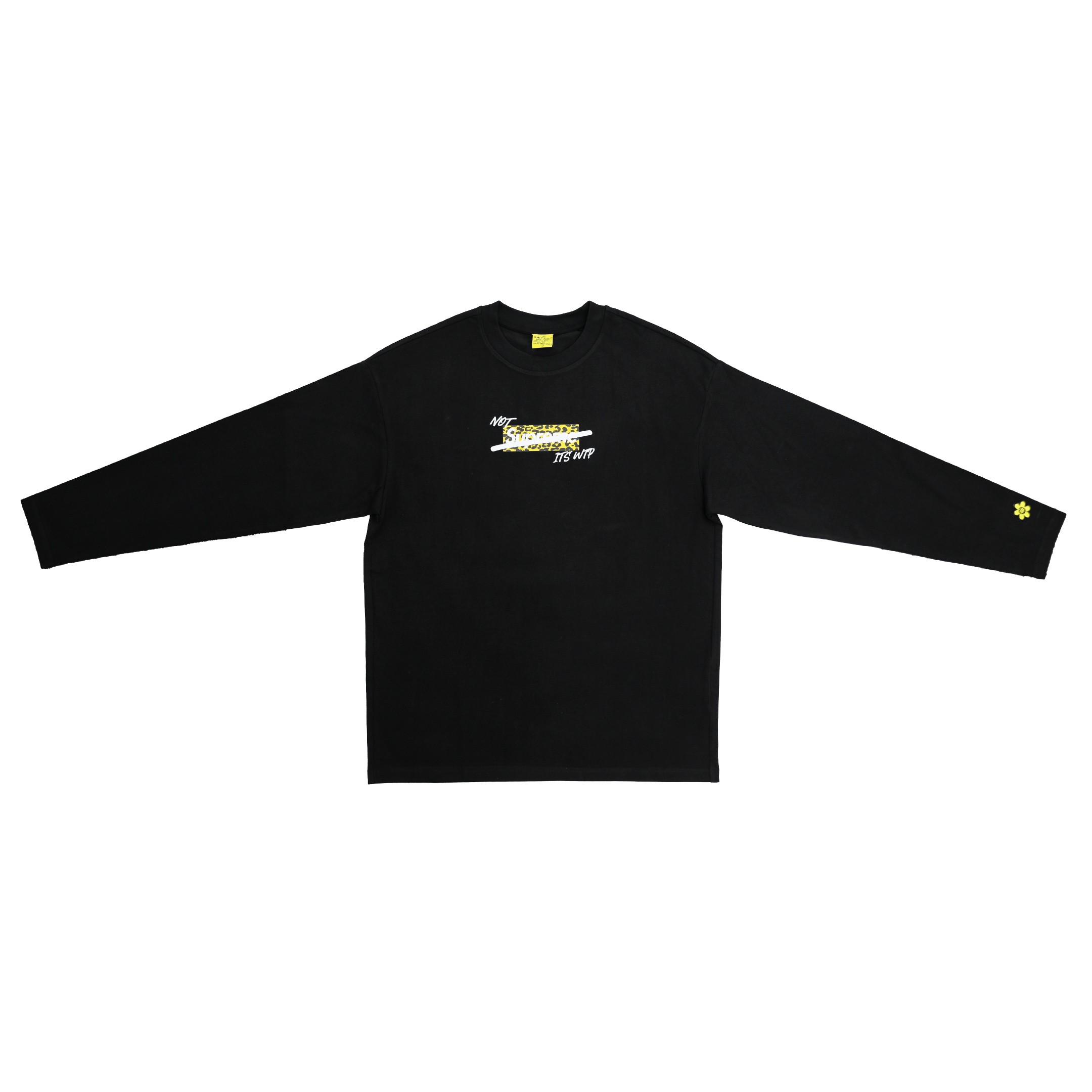 "FLASH" Not Sup L/S Tee | Black