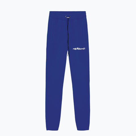 NU Crooked Logo Zipper Sweats | Cobalt Blue