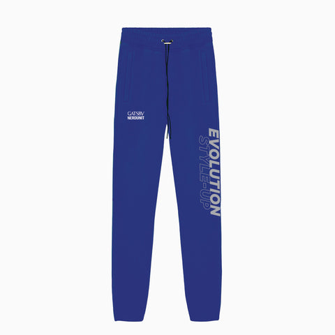 NU X Gatsby Meta Reflective Zipper Sweats | Cobalt Blue