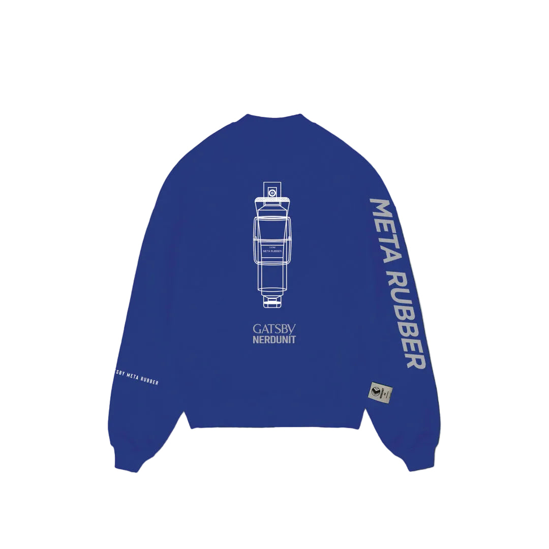 NU X Gatsby Meta Reflective Sweatshirt | Cobalt Blue