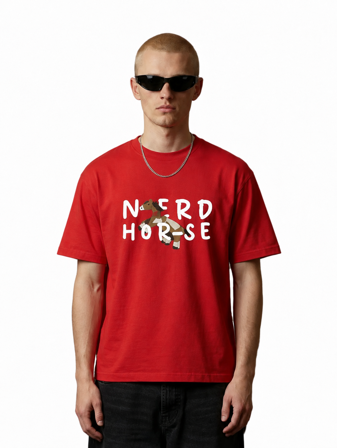 "Hor-seh" Tee | Red
