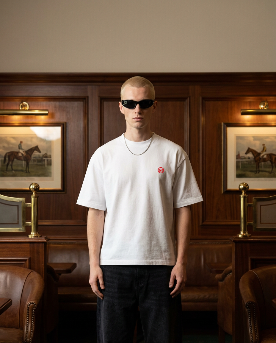 "Stallion" Tee | White