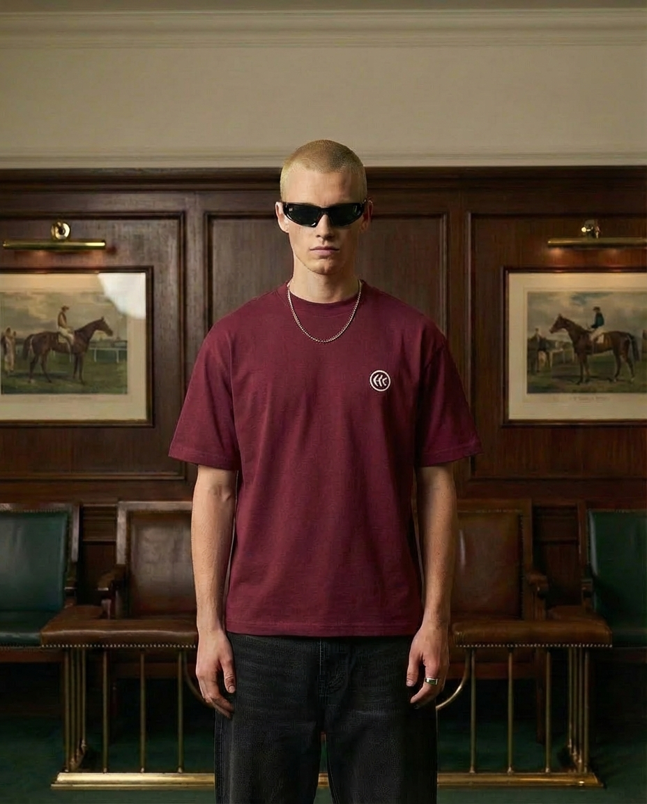 "Stallion" Tee | Burgundy