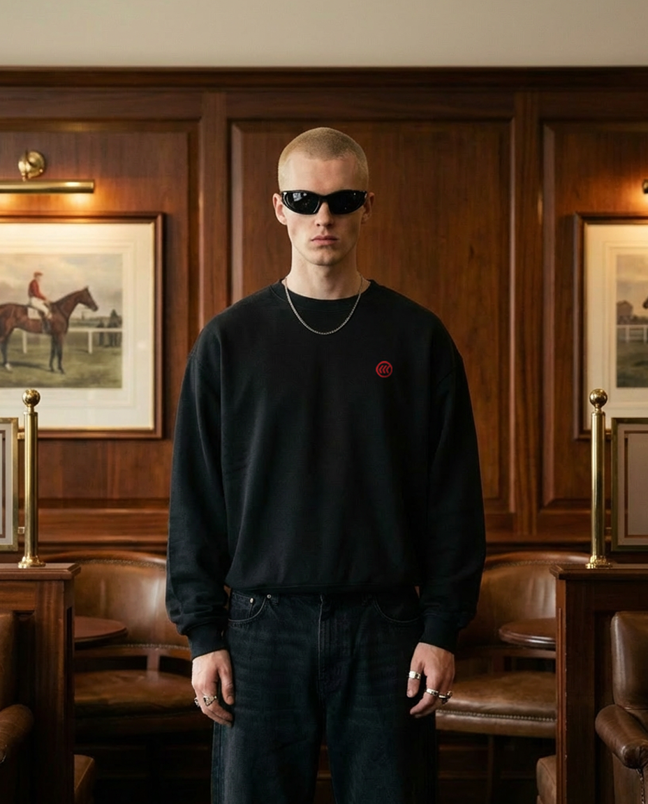 "No Brakes" Sweater | Black