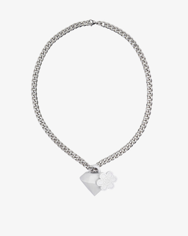 WTP "DIAMOND BLOOM" NECKLACE | OFF WHITE
