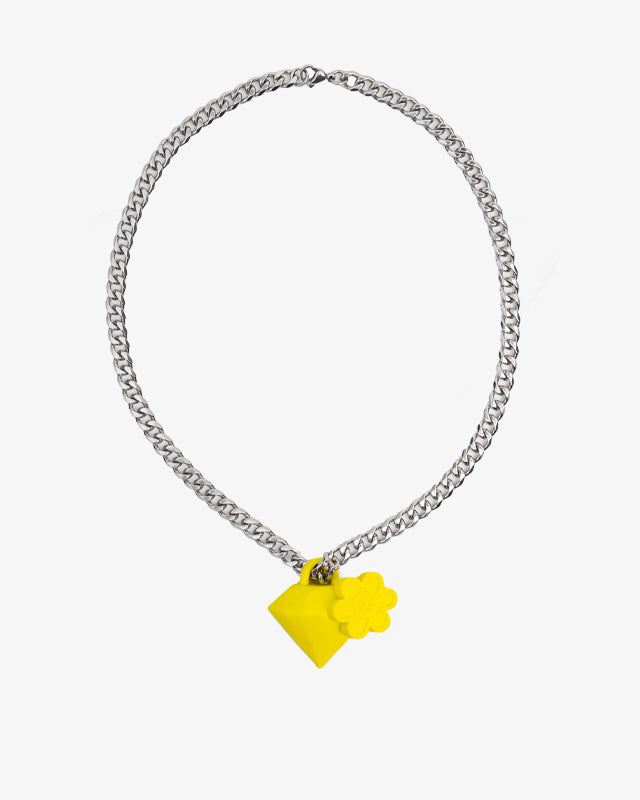 WTP "DIAMOND BLOOM" NECKLACE | LEMON YELLOW
