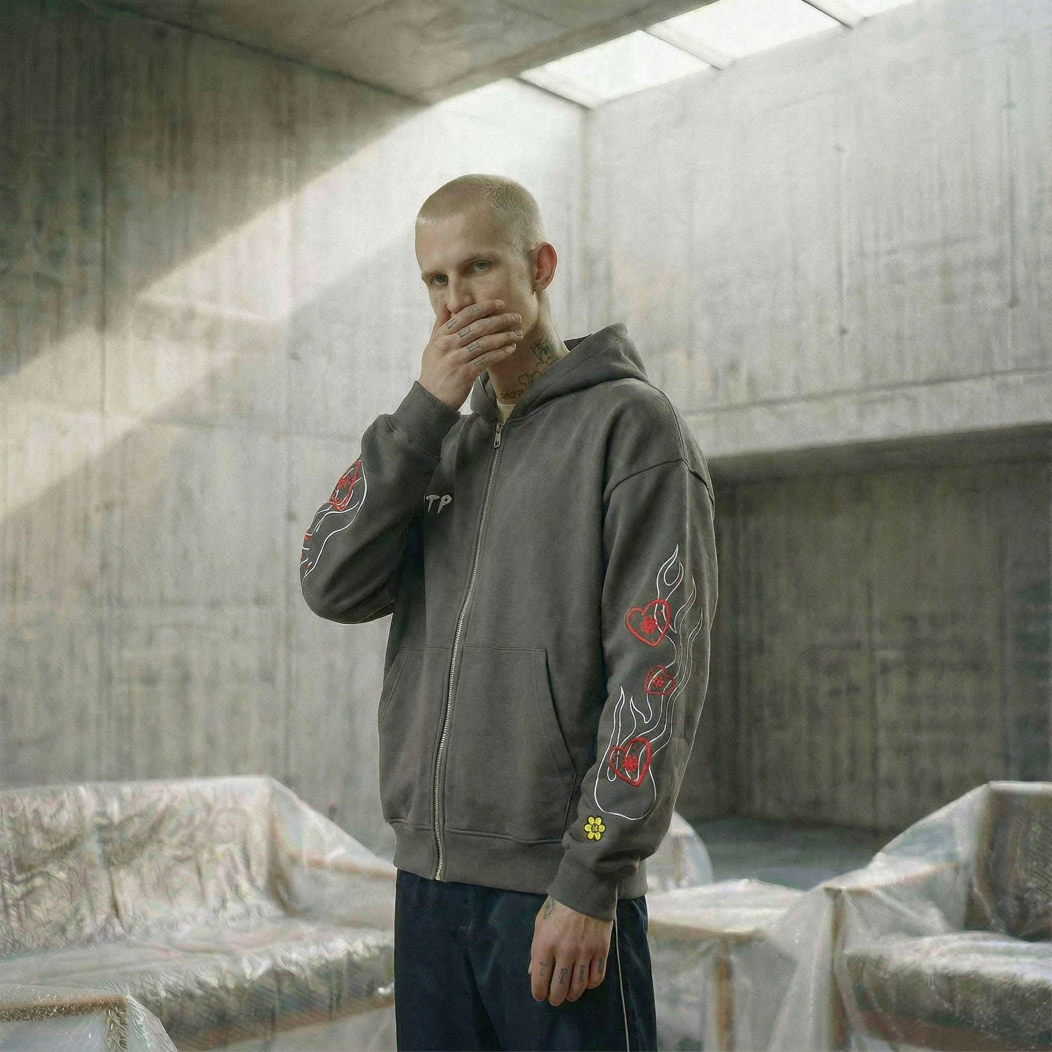 "Inferno" Zip Hoodie | Dusk