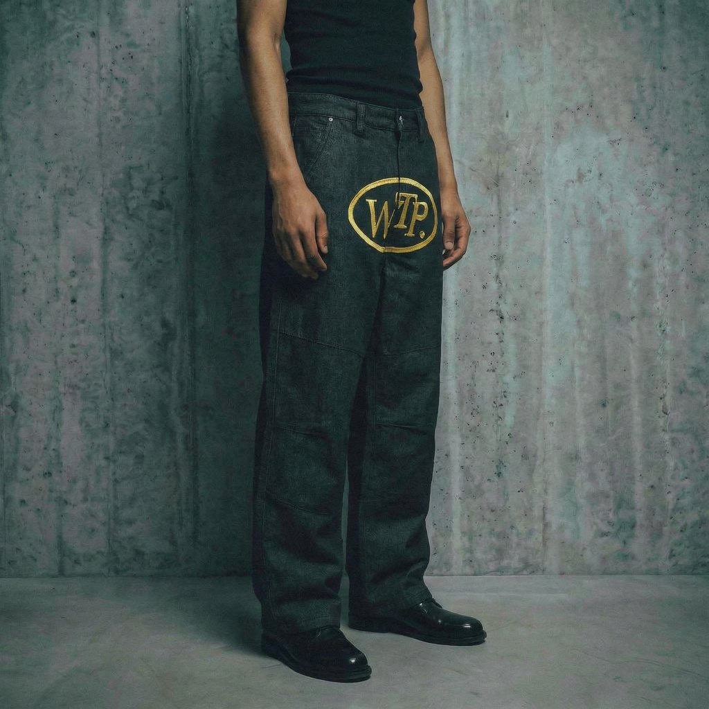 "Ori Logo" Denim Jeans | Black