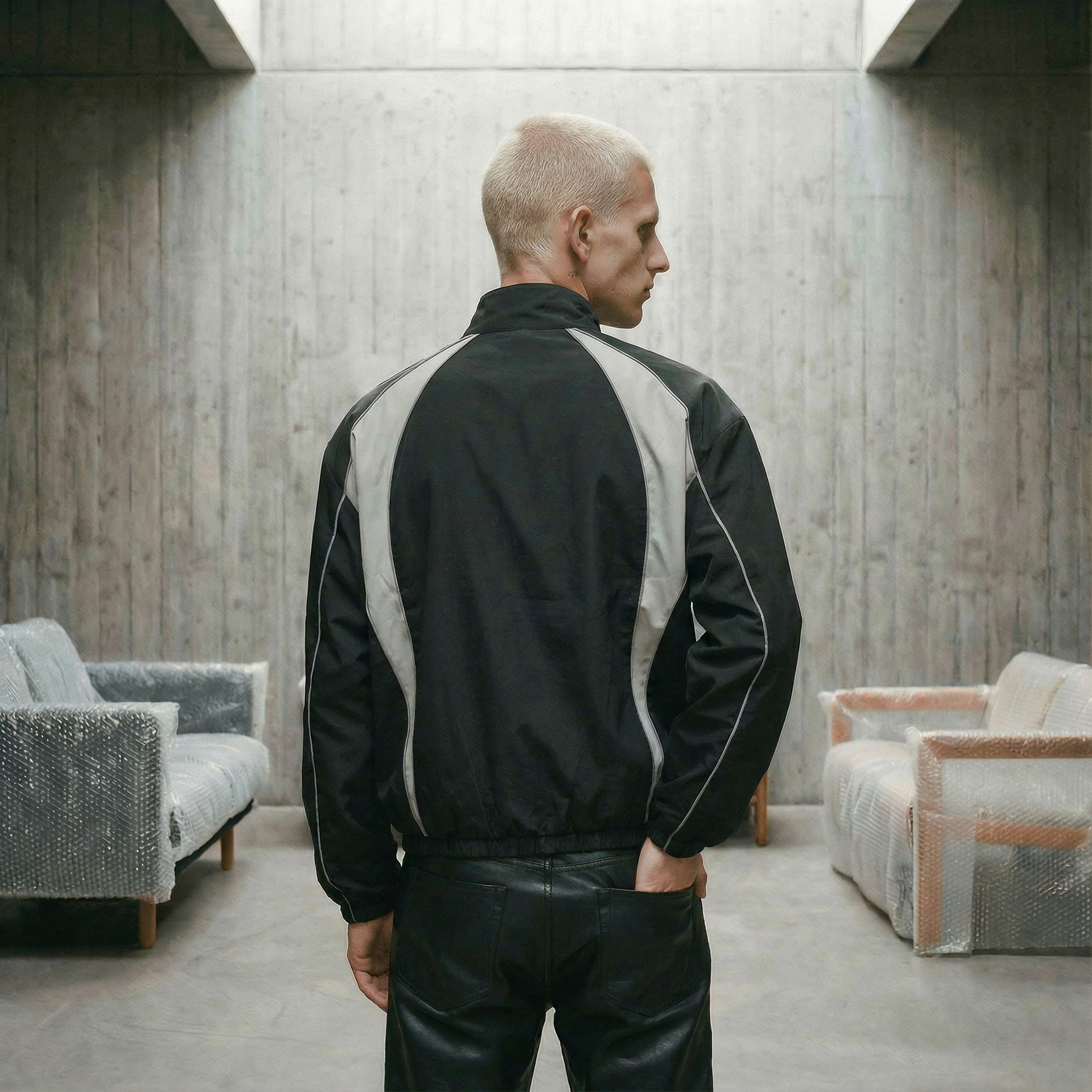 "Bluemoon" Track Jacket | Black