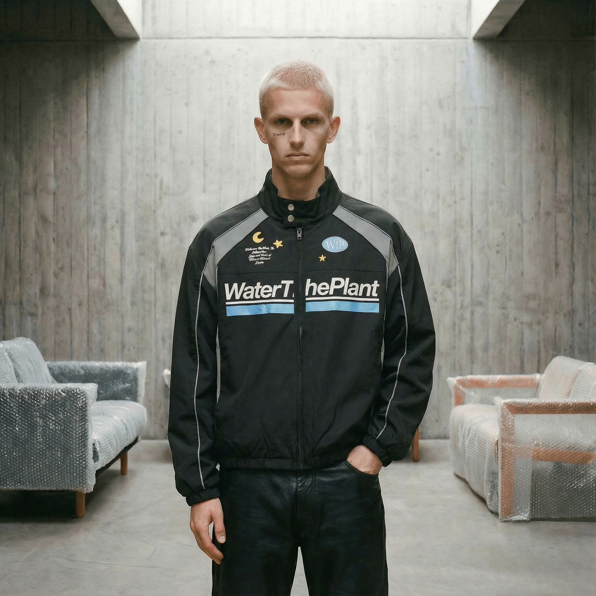"Bluemoon" Track Jacket | Black