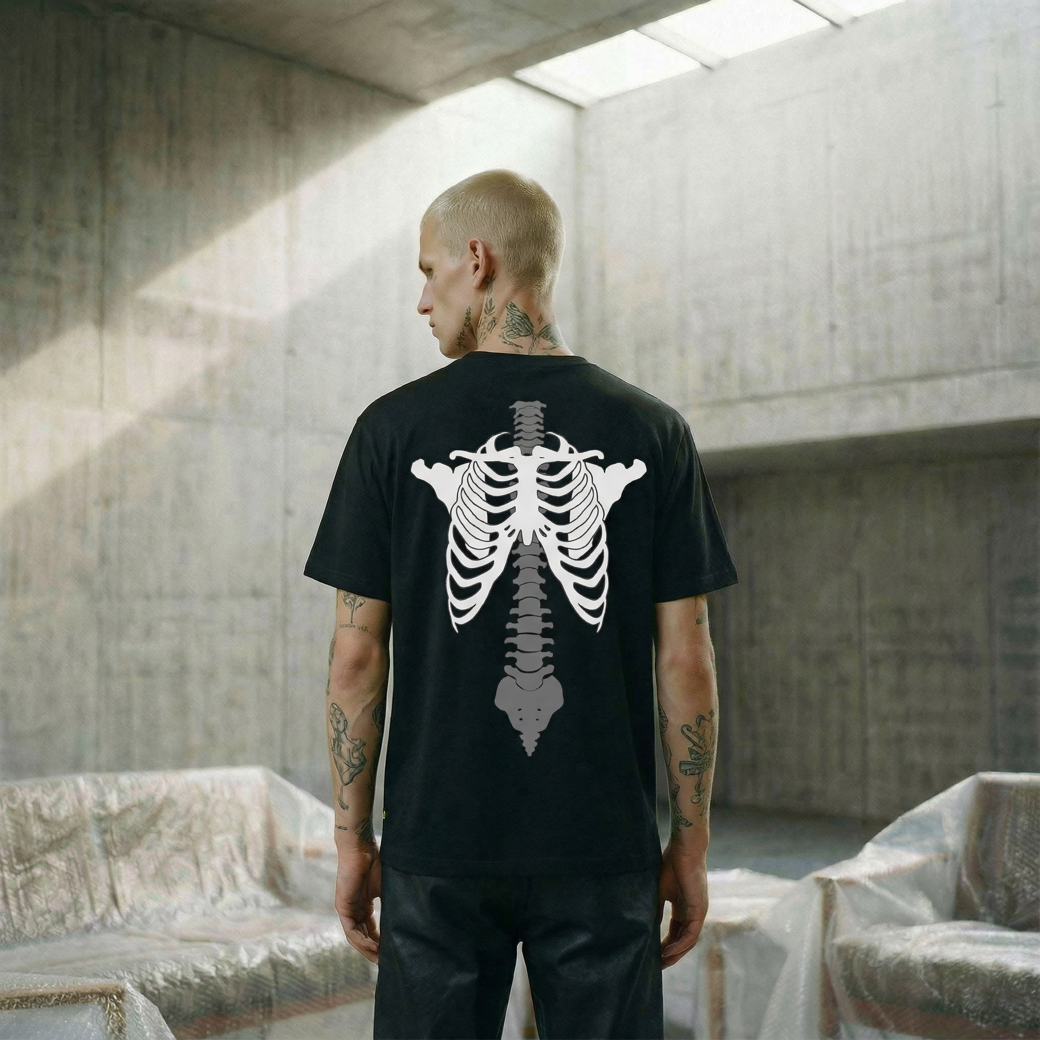 "Ribcage" Tee | Black