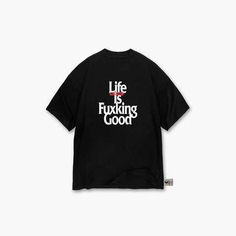 Life's Good Tshirt | Black