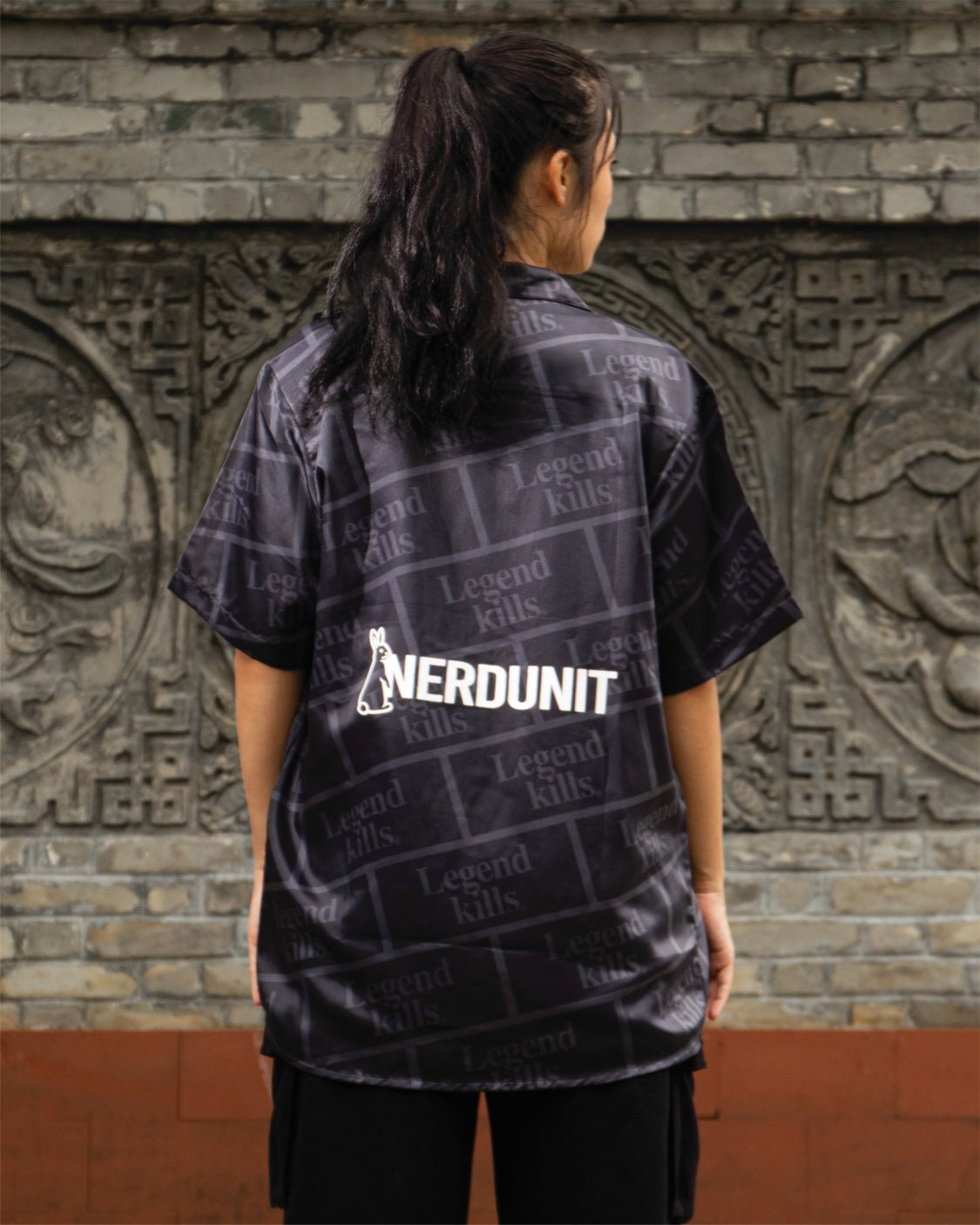NU x FR2 LegendKills Hawaiian Shirt | Black