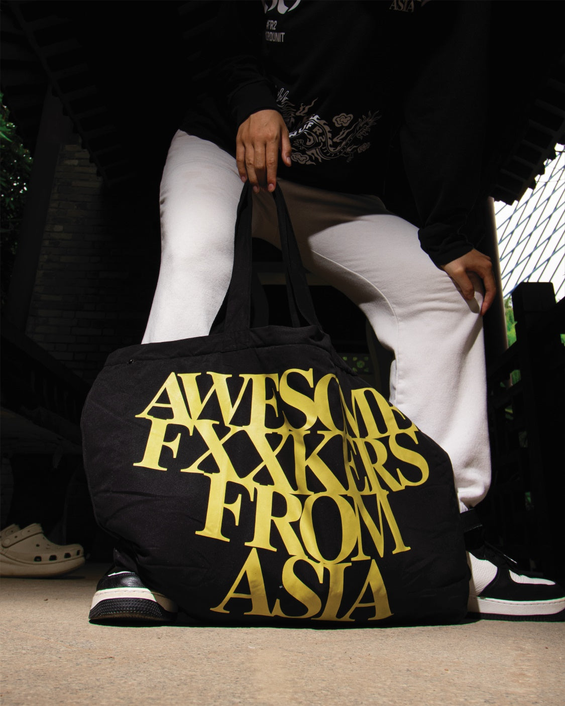 NU x FR2 AFFA Tote Bag | Black