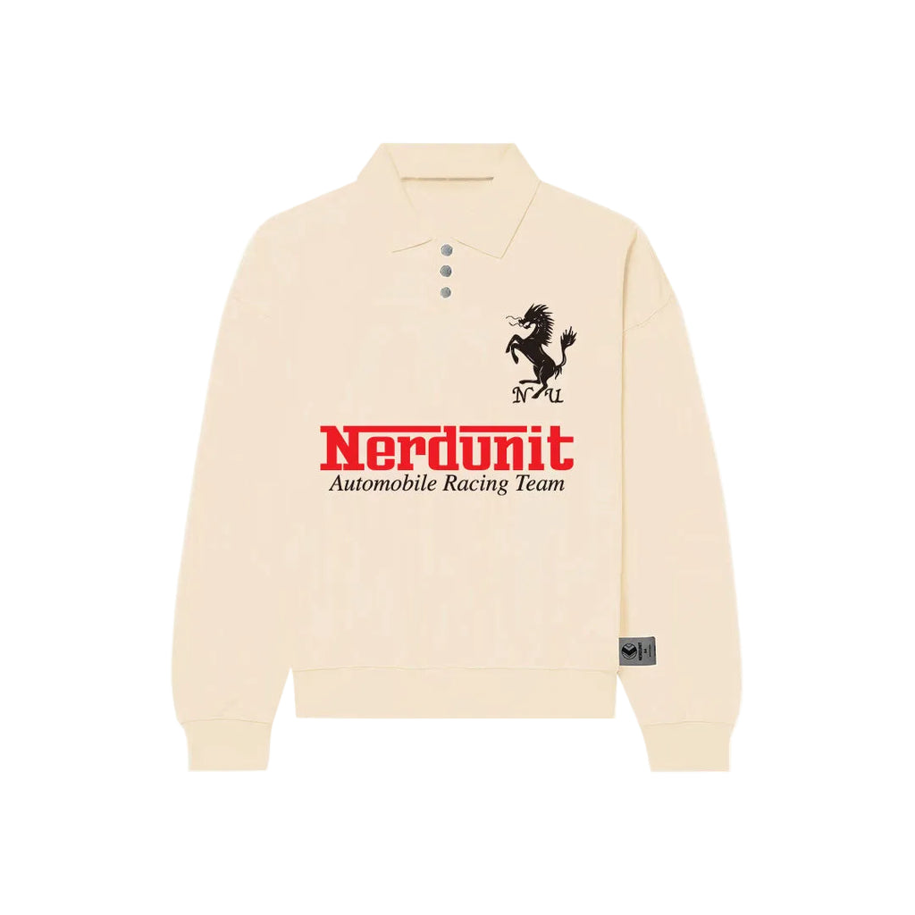 R4Love Racing L/S Polo | Flat White