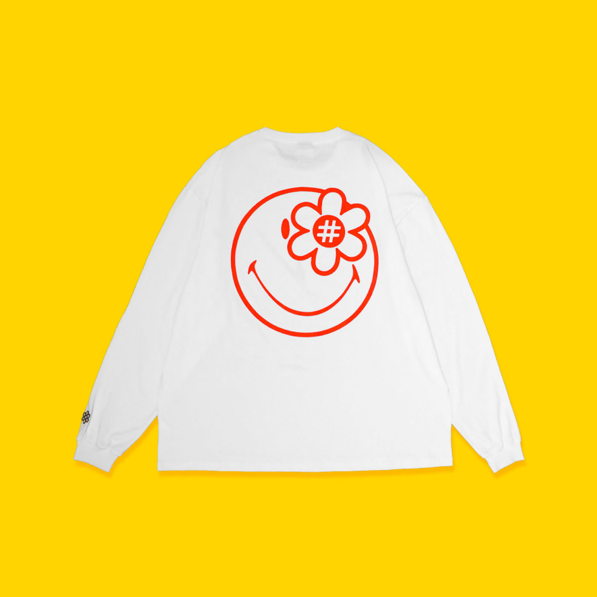 Smiley Hallmark L/S Tshirt | White