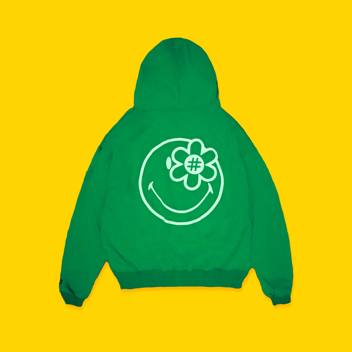 Smiley Hallmark Hoodie | Green