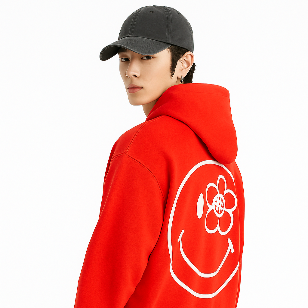 Smiley® Hallmark Hoodie | Red