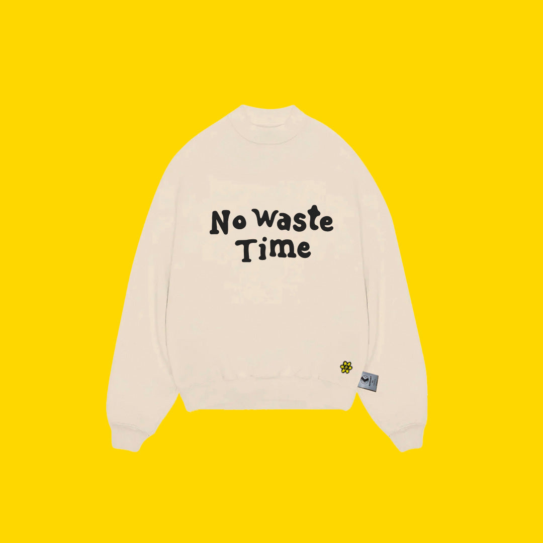 WTP No Waste Time Sweatshirt | Flat White