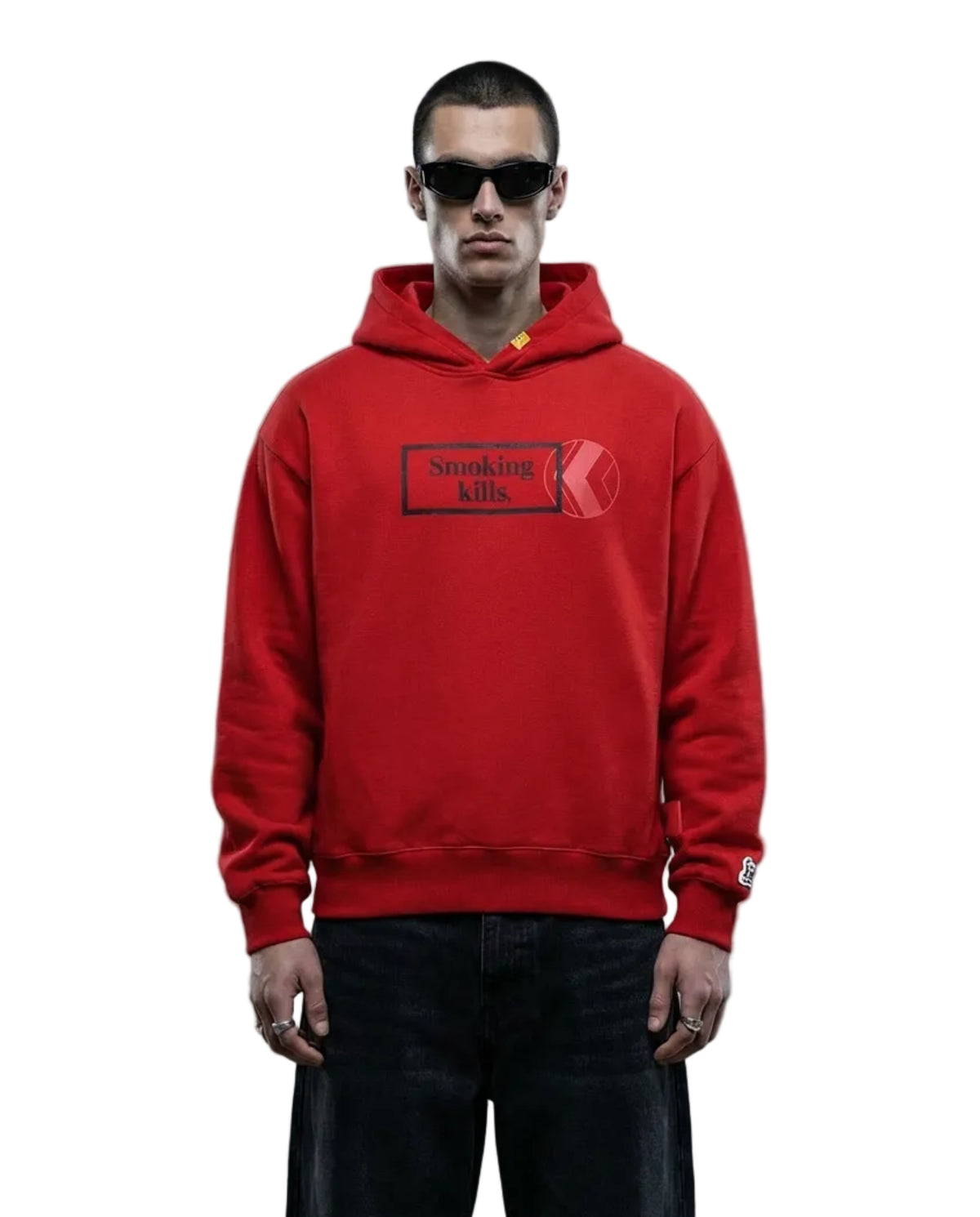 NU x FR2 "WAN FR2" Hoodie | Burgundy