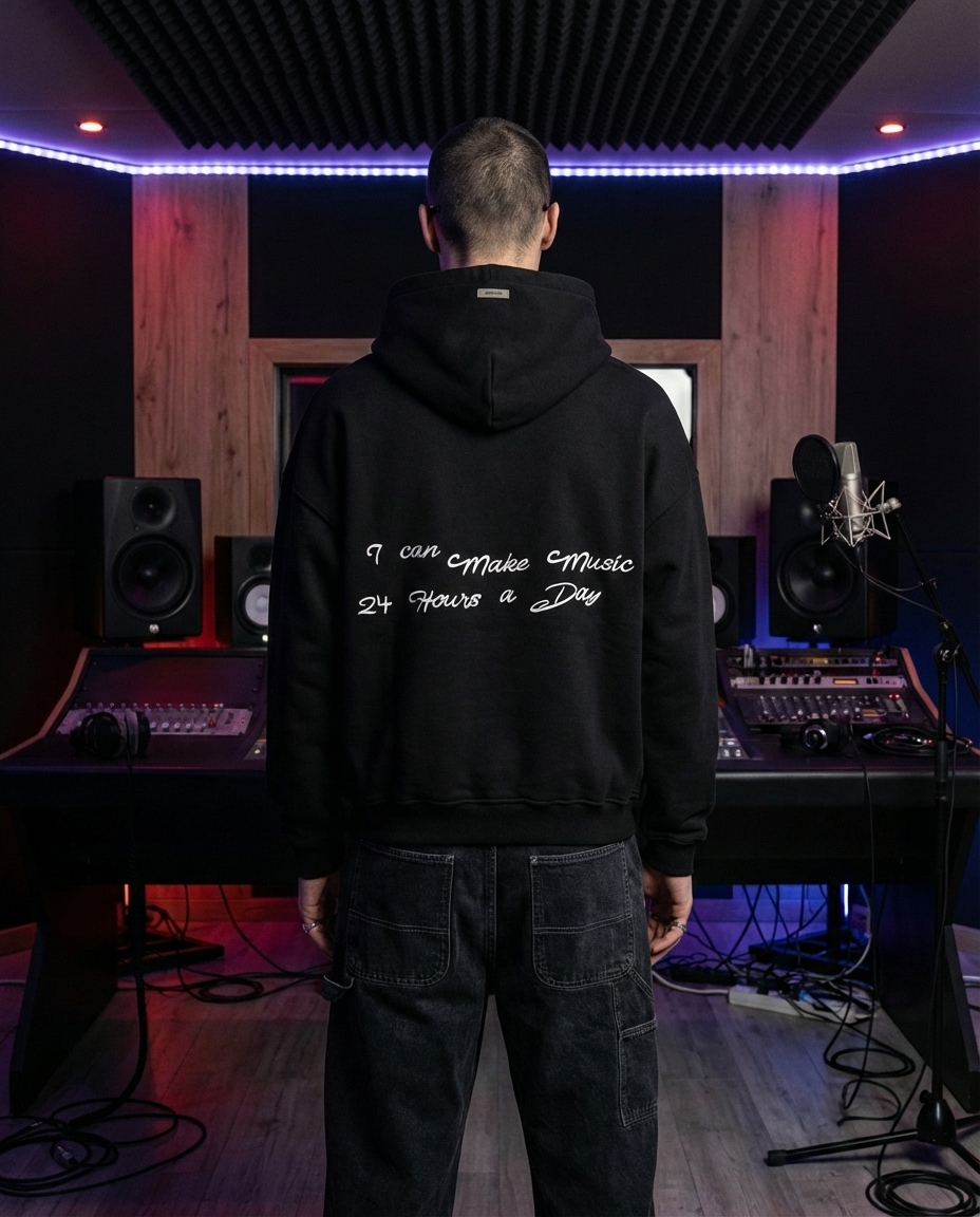 Vinyl Hoodie | Black