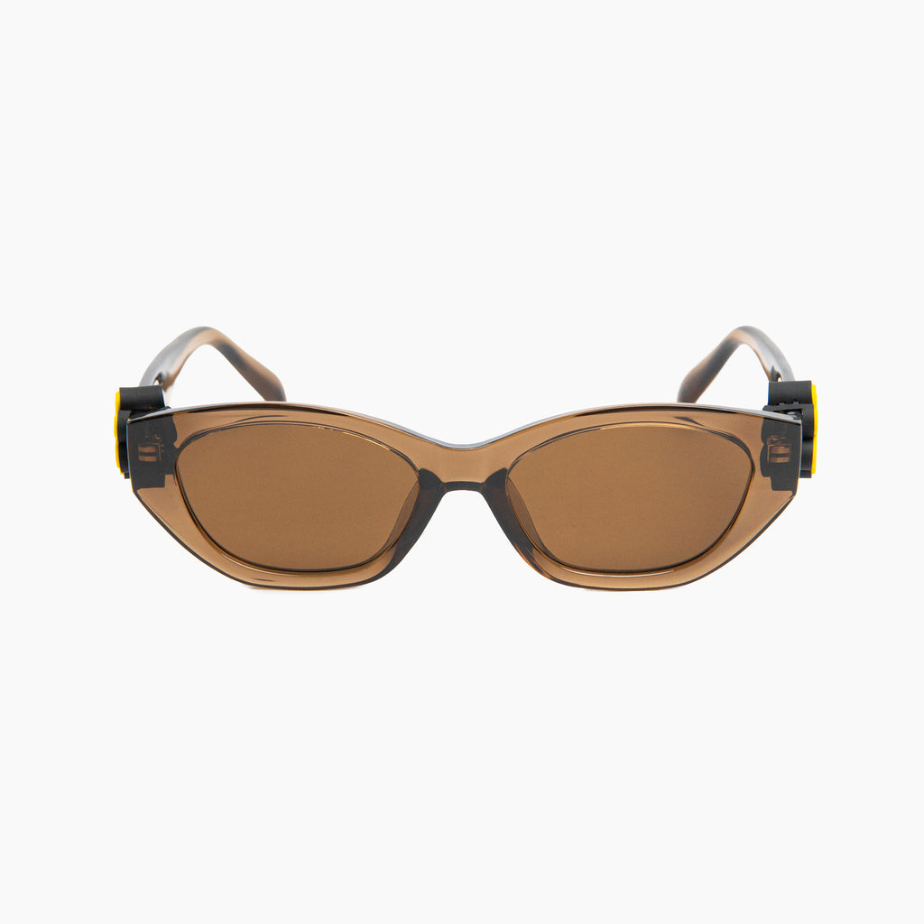 "WTPUFF" Sunnies | Brown | Brown Lense