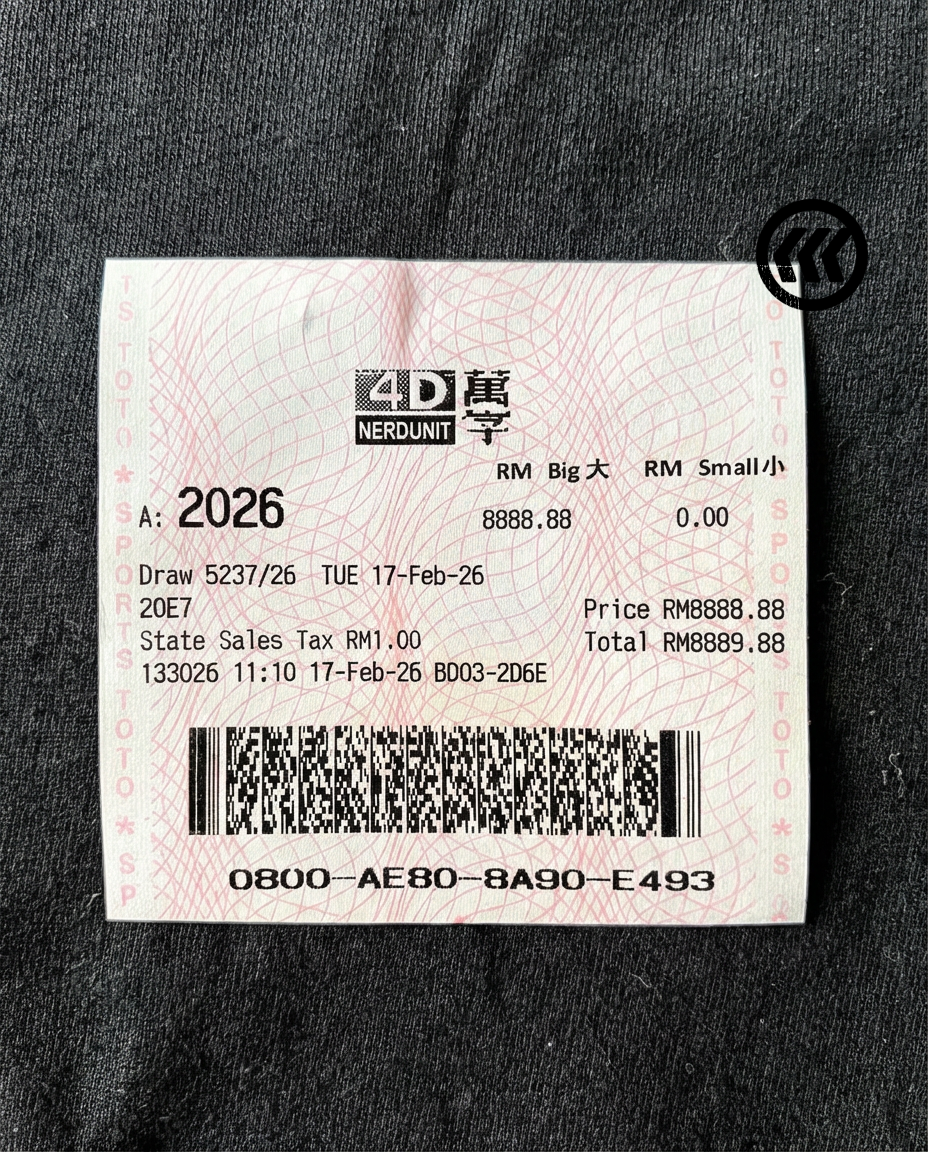 "Lucky 4D" Tee | Gray