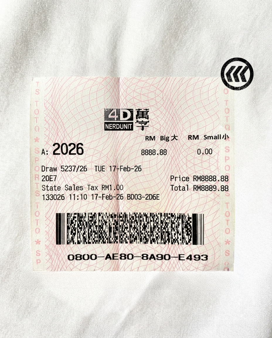 "Lucky 4D" Tee | White