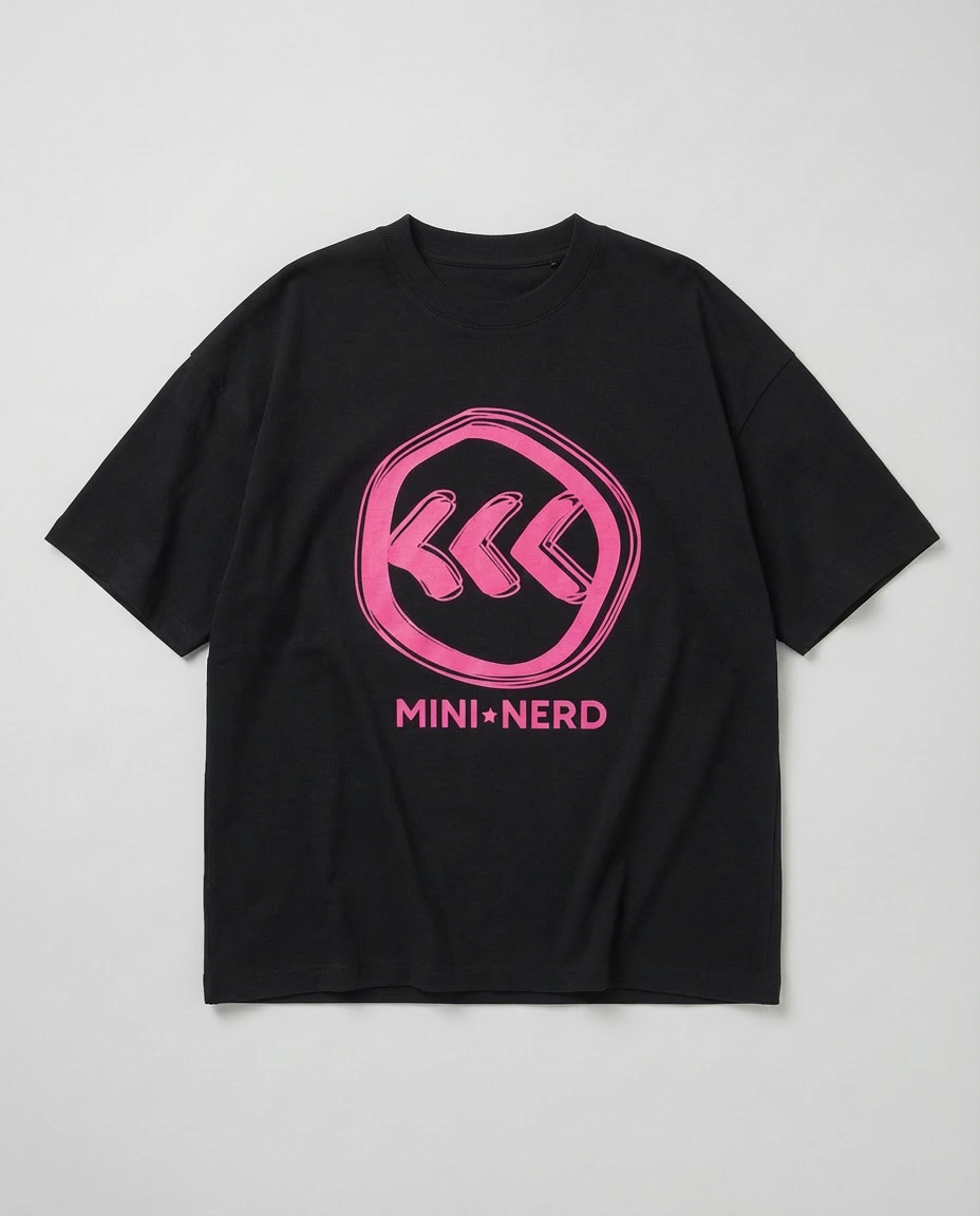 "Mini Nerd" Kids Tee | Black
