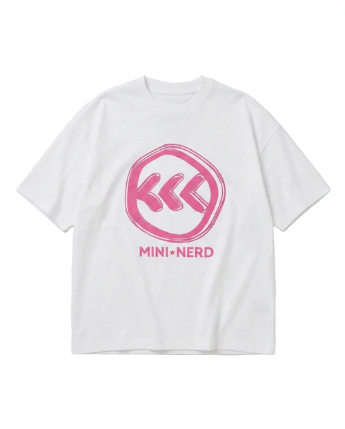 "Mini Nerd" Kids Tee | White