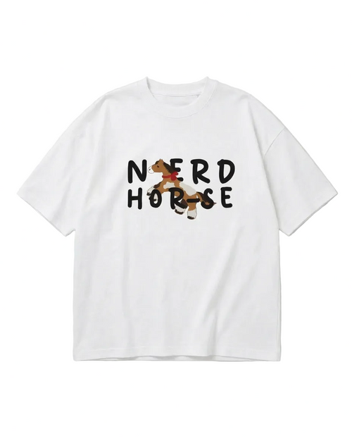"Hor-seh" Kids Tee | White