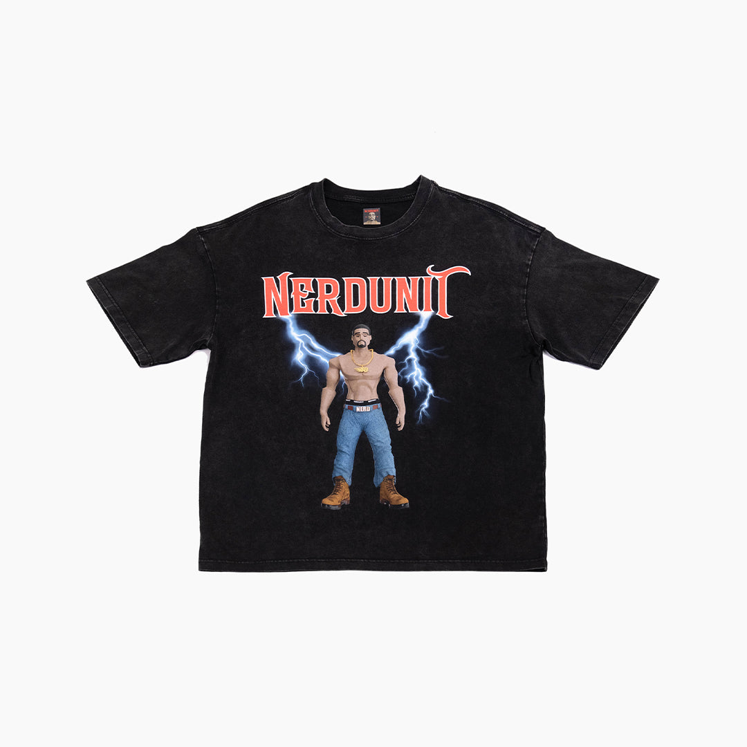 "RESURRECTION" Washed Tee  | Black