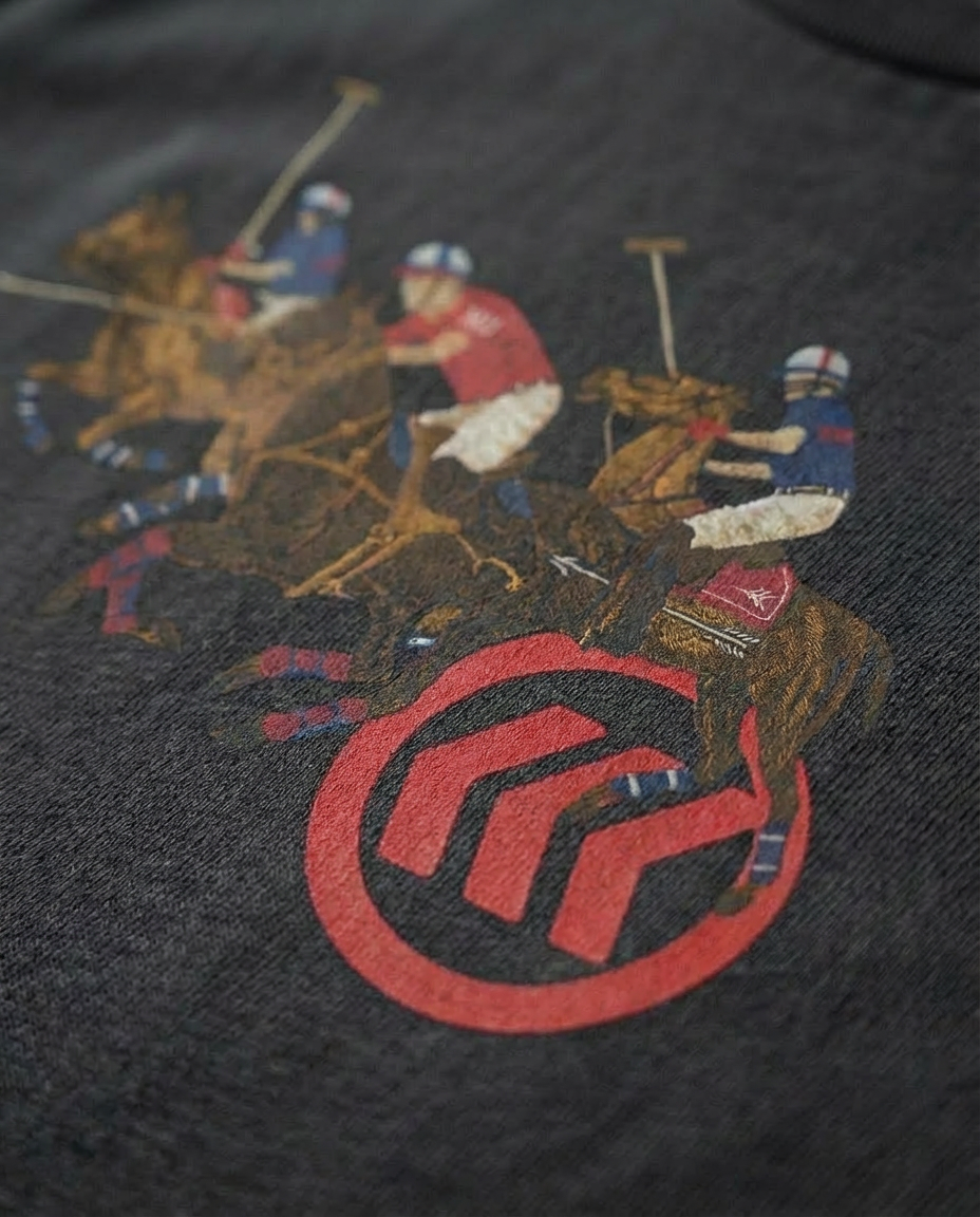 "Gallop" Polo Sweater | Gray