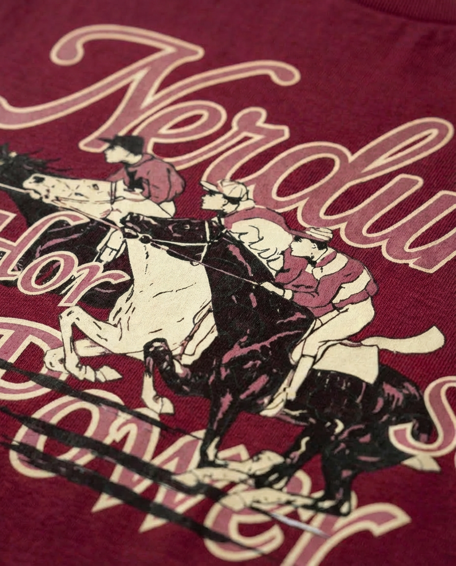 "Horsepower Club" Tee | Burgundy