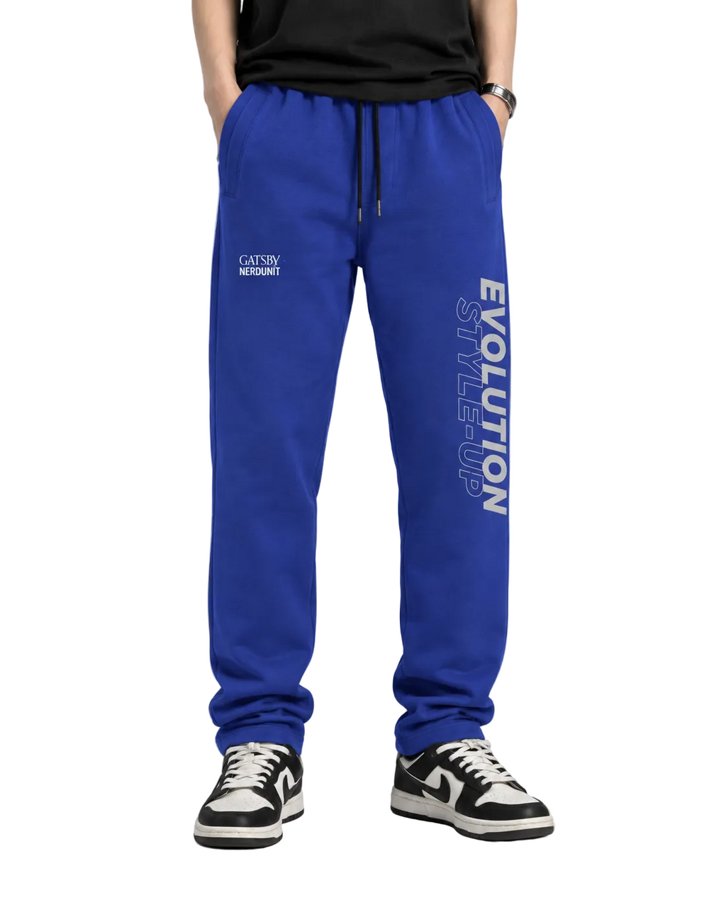 NU X Gatsby Meta Reflective Zipper Sweats | Cobalt Blue