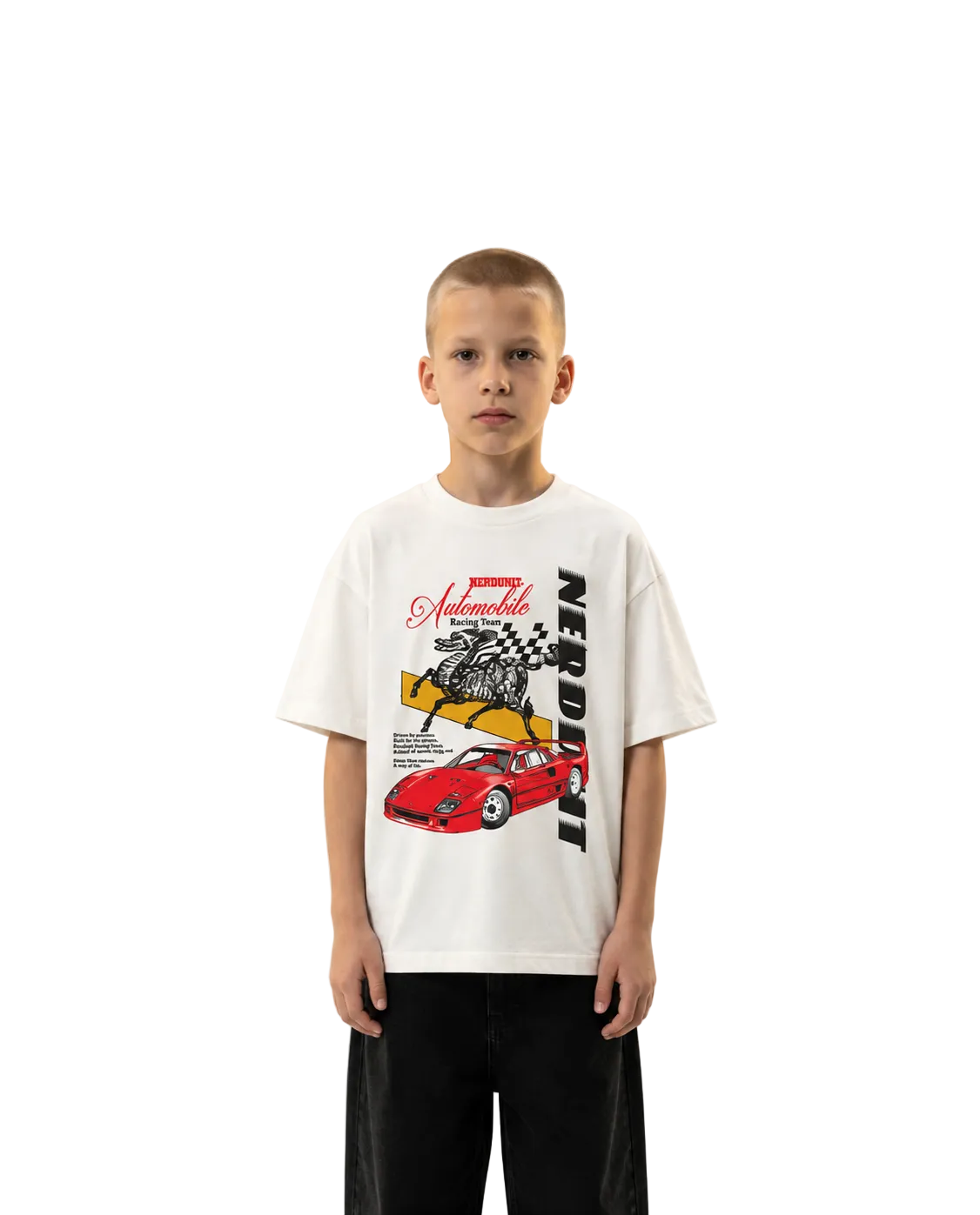Automobile Club Kids Tee | White