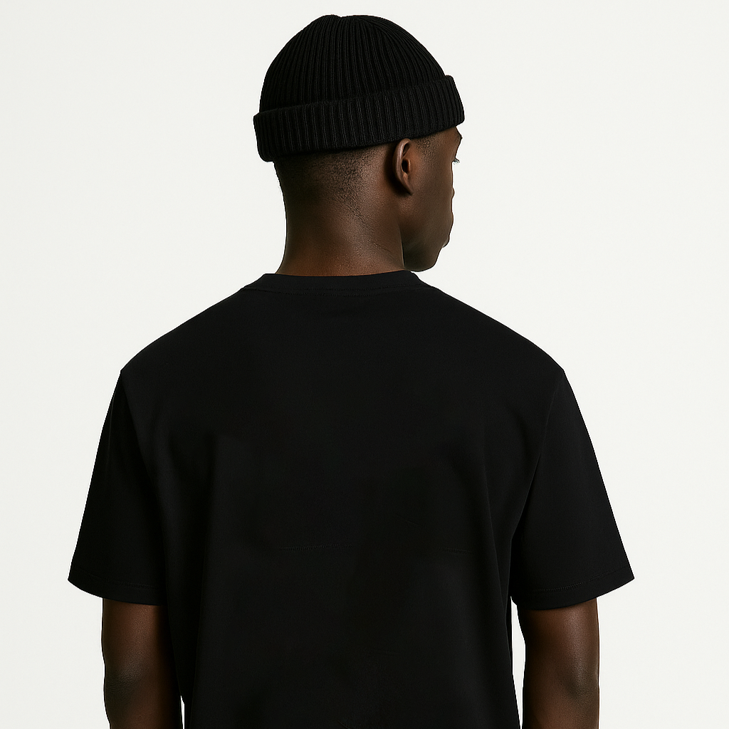 "FLAME YW" Tee  | Black